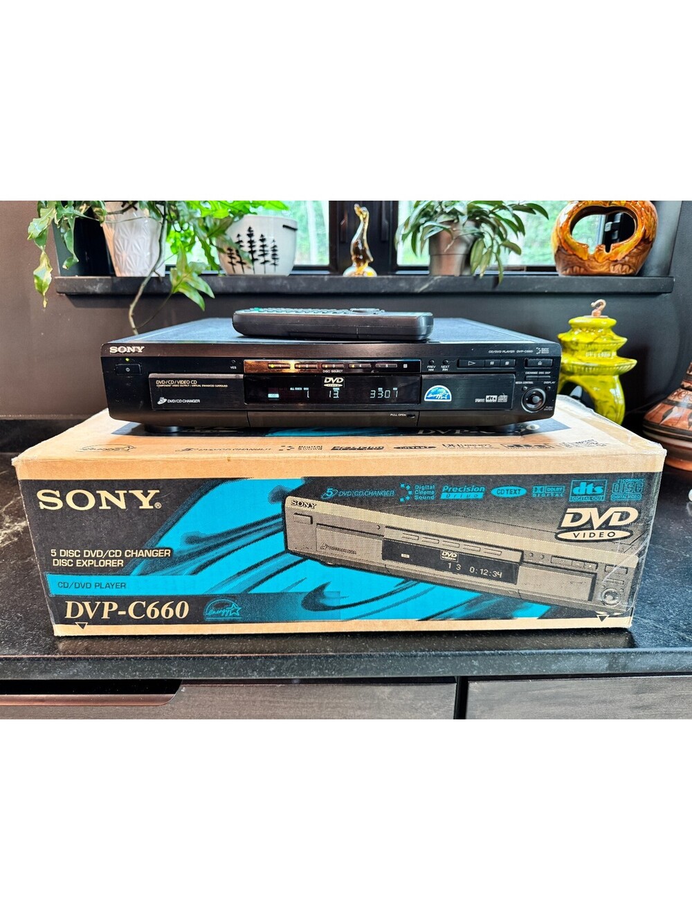Vintage Sony DVP-C660 5-Disc DVD/CD Changer – Complete in Box